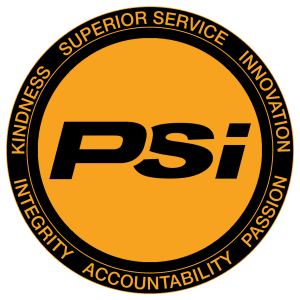 PSI Bug Logo with Core Values