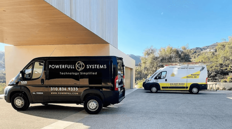 Two Powerfull Systems trucks.